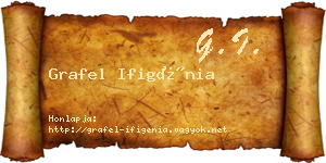 Grafel Ifigénia névjegykártya